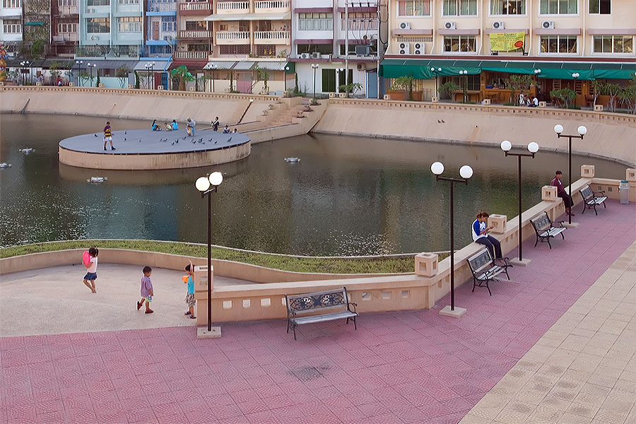 The new leisure area near Diana department store, Hat Yai, Thailand