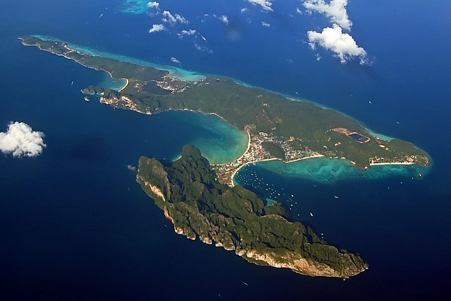 Phi Phi Island from the air