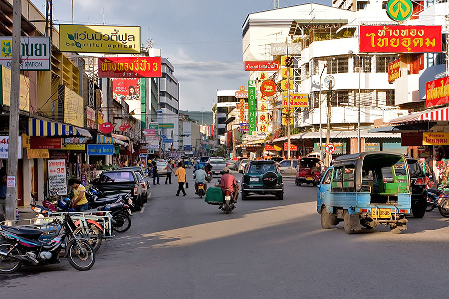 Street scene in Thailand