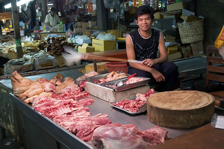 Thai fresh market in Chiang Mai
