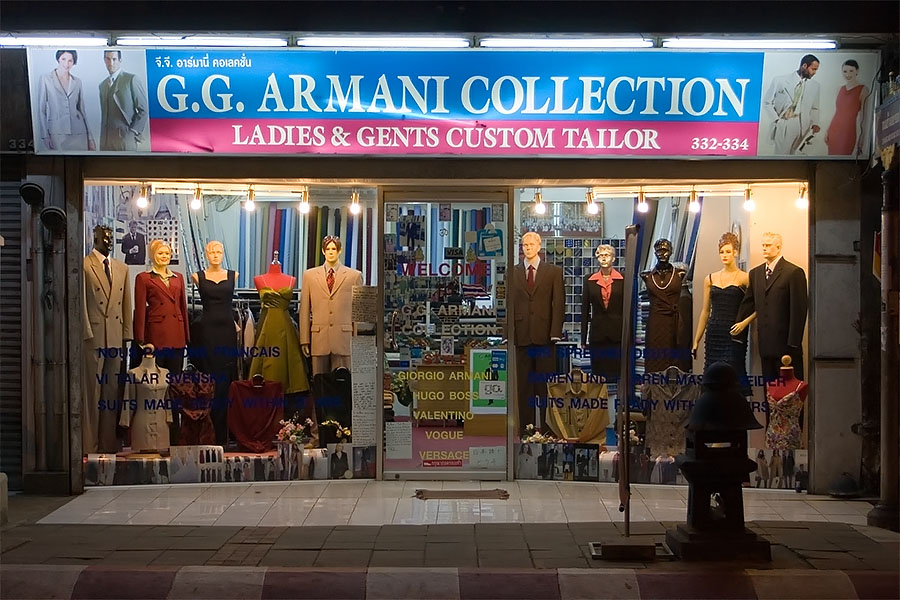 Indian tailor shop in Chiang Mai