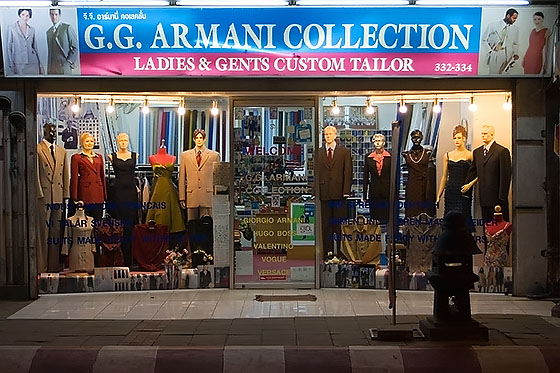 Indian tailor shop in Chiang Mai