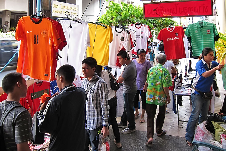 Fake football shirts, Hat Yai