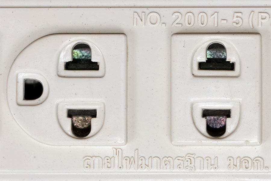 Power sockets in Thailand