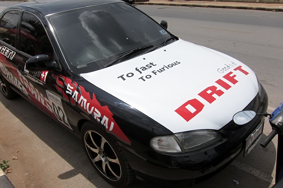 Yet another comical Thai boy racer car