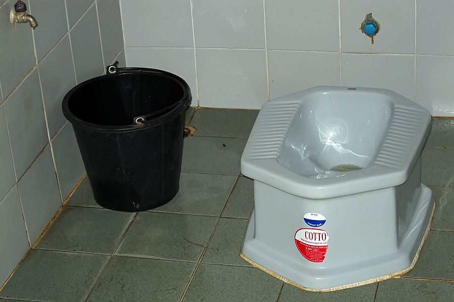 Squat toilet in Thailand