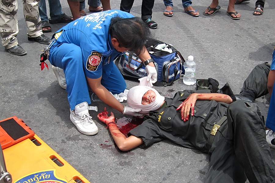 One accident that I witnessed was quite serious