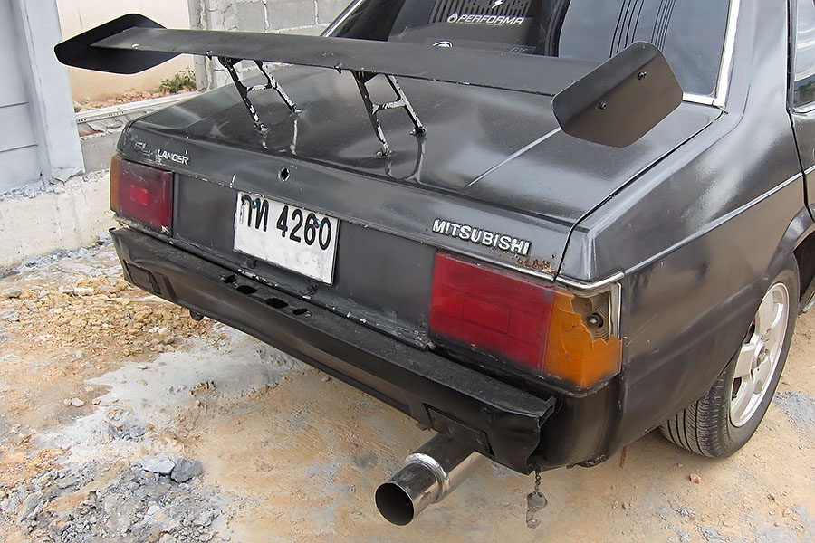 An unmistakeable Thai boy racer's car