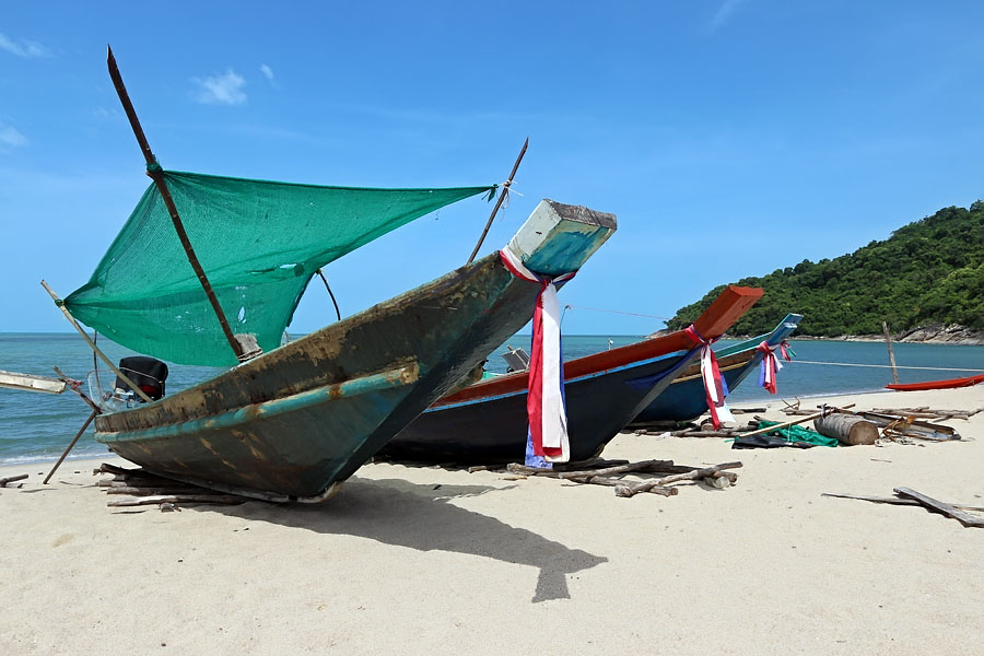 Longtail boats, Khanom, Nakhon Sri Thammarat