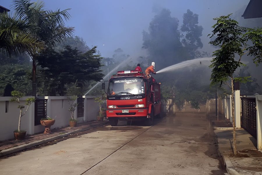 Forest fire near my house in March 2014