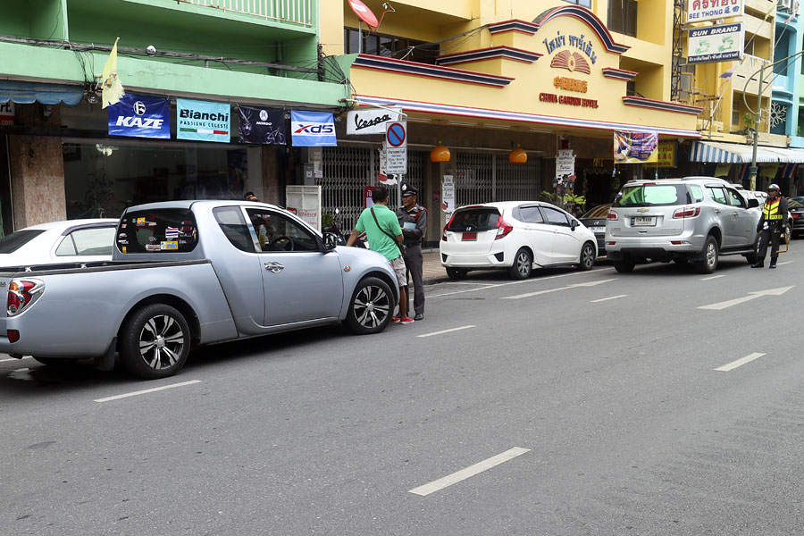 Police taking action against double parking