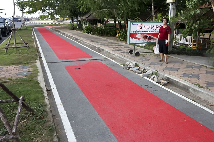 Bike lane in Songkhla