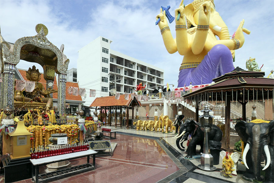 Phra Phrom and Ganesha Shrine at the Asian Cultural Village, Dannok