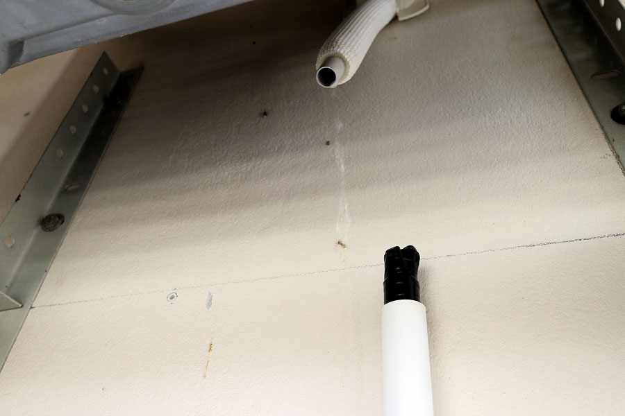 The original 'professional' installation using PVC tape