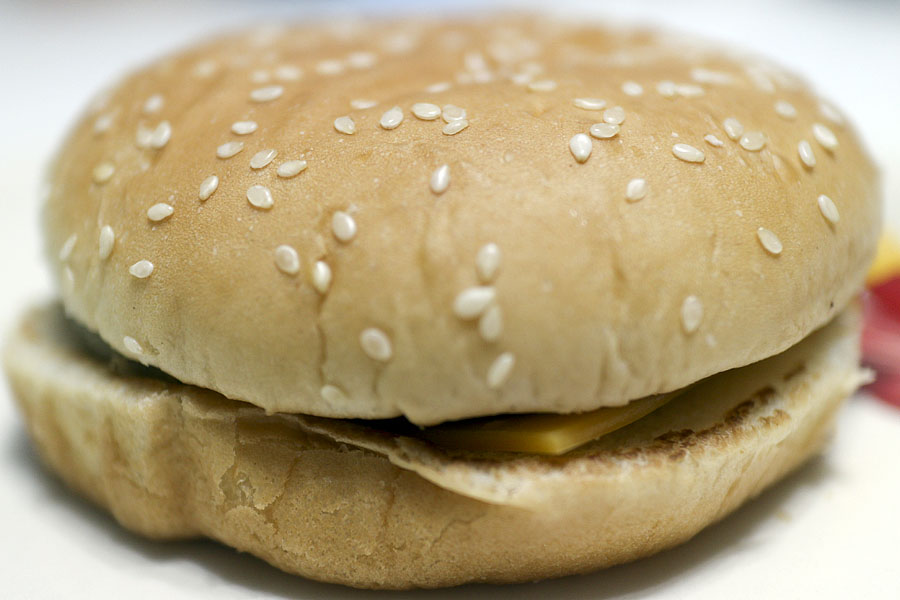 The actual burger