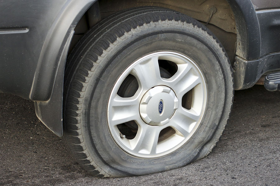 Flat tyre