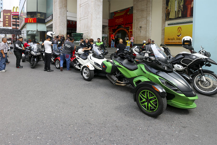 Malaysian bikers in Hat Yai