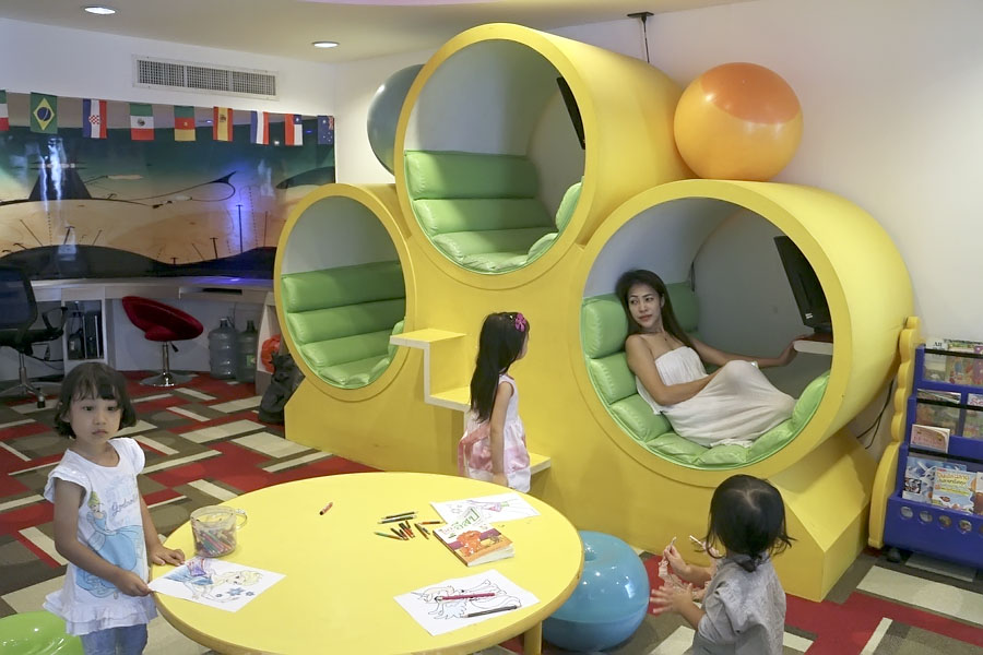 Kids' Club computer pods at the Amari Hotel, Pattaya