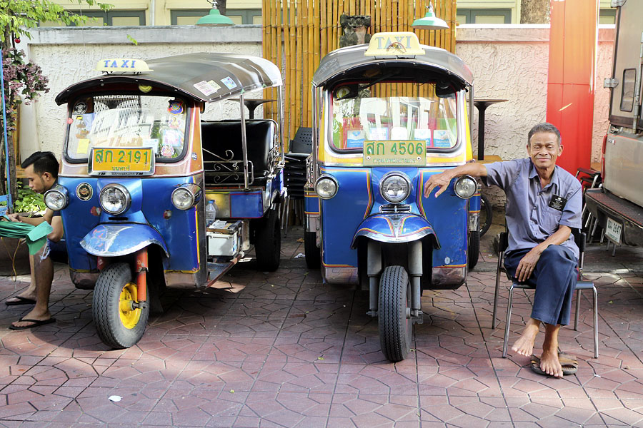 Tuk-tuk drivers in Bangkok