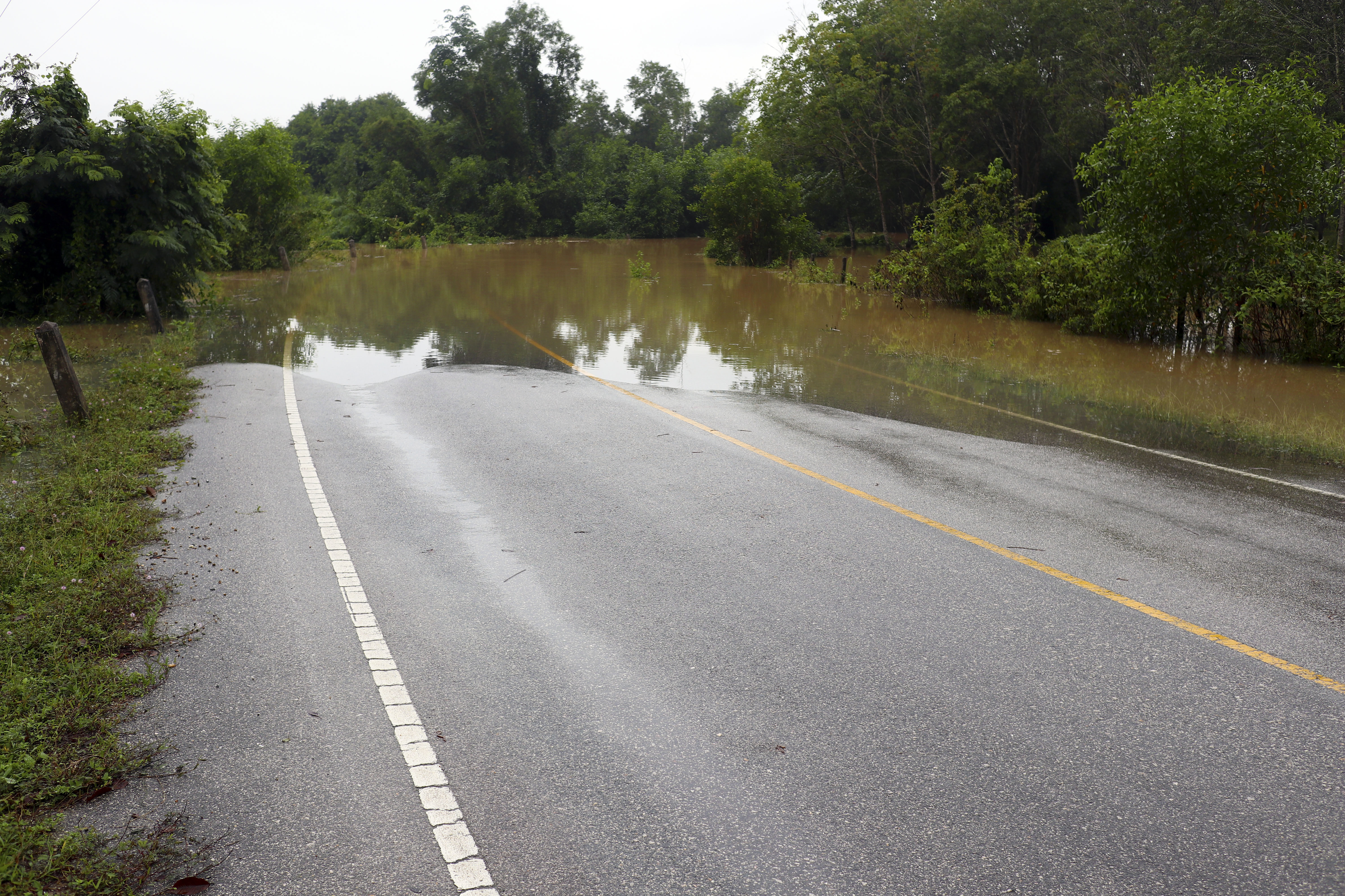 Where the road turns into a river