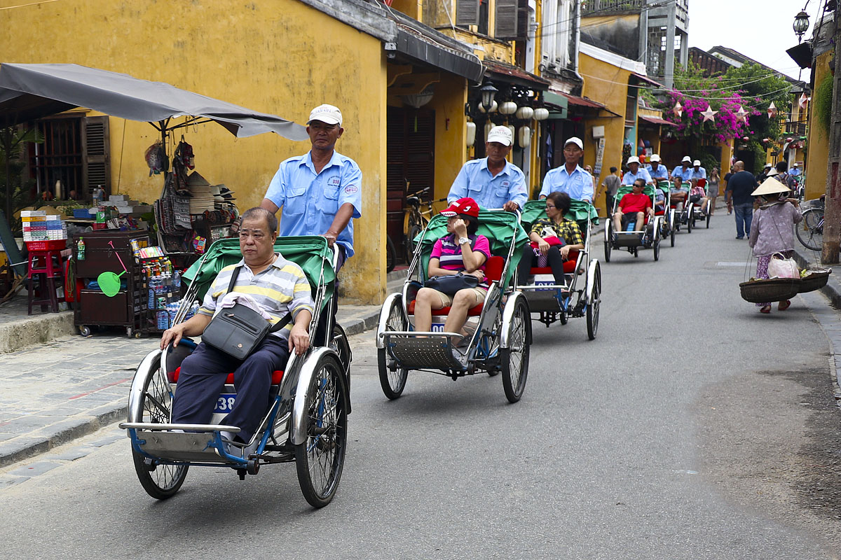 Trishaws in Hoi An, Vietnam