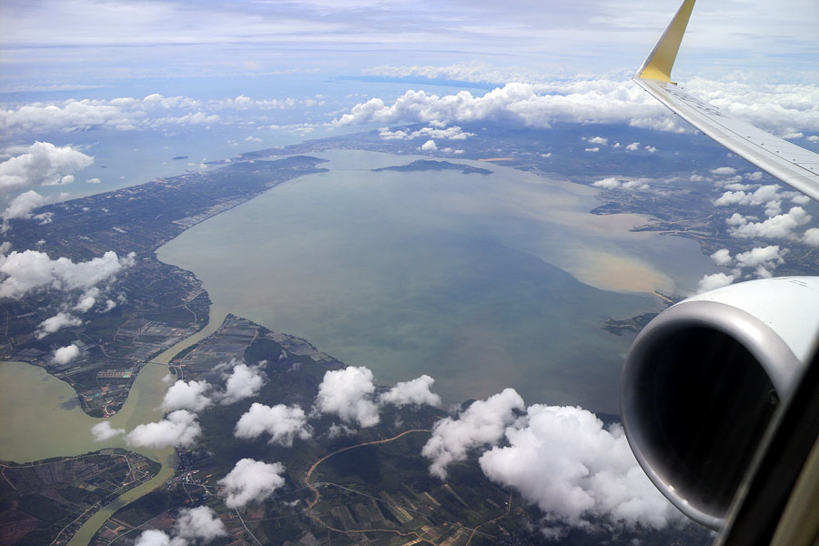The southern part of Songkhla Lake