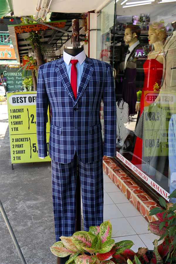 The work of an Indian tailor in Thailand