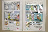 Singapore's government even teaches its citizens how to use the toilet - Click for larger image