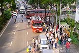Building evacuation, Golden Mile Complex, Singapore - Click for larger image