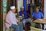 Muslims in the Kampong Glam district of Singapore - Click for larger image