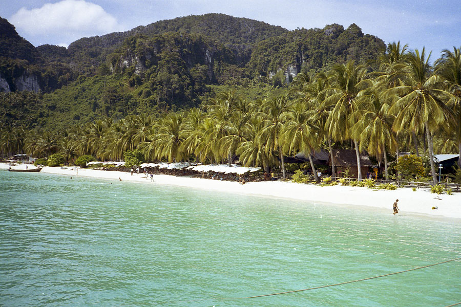 Phi Phi island, Thailand in 1996