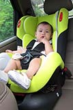 Our daughter in her car seat - Click for larger image