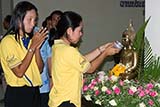 This is how polite, respectable Thais celebrate Songkran - Click for larger image