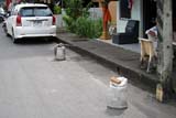 Illegally claimed parking space - Click for larger image