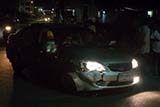 The aftermath of a road accident just outside my apartment building - Click for larger image