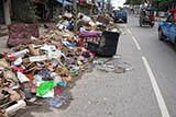 Flood-damaged rubbish - Click for larger image