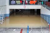 Carparks and businesses operating below street level were particularly badly affected - Click for larger image