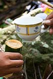 A bamboo cup and a rather more conventional one - Click for larger image