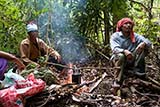 Boiling water in the forest - Click for larger image