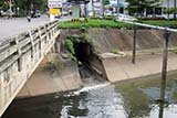 Water from underground tunnel leading to canal - Click for larger image