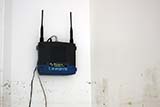 My wireless access point escaped the flood by about two inches - Click for larger image