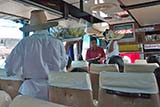 Fruit vendors on bus - Click for larger image