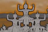 Thai folklore imagery at Ko Yo island in Songkhla province - Click for larger image
