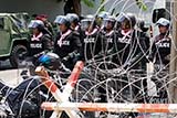 Bangkok protests in 2010 when the Red Shirts were protesting against Abhisit - Click for larger image