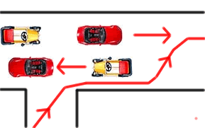The Thai method for turning right at a junction without stopping