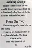 In Thailand you are advised to avoid scamps at all times - Click for larger image