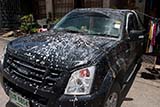 Songkran decorated pickup truck - Click for larger image