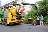 Cleaning storm drains - Click for larger image