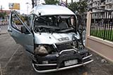 Wrecked minivan - Click for larger image